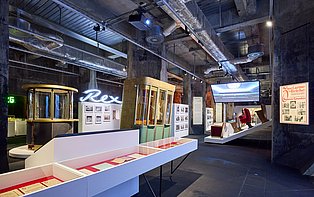 Blick in die Sonderausstellung »Glückauf – Film ab! Kino- und Filmgeschichte des Ruhrgebiets«