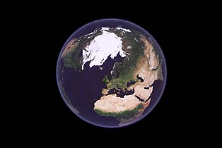 Blick in die Ausstellung "überLeben in der Eiszeit"